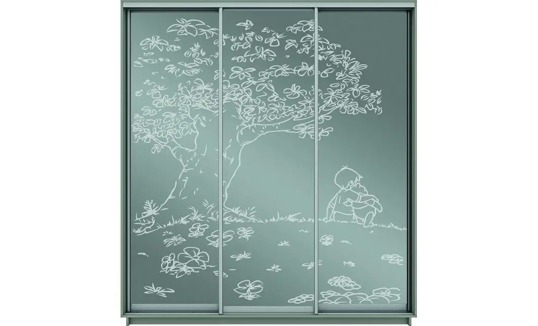 Dulap Oglinda Sablata 3 Usi CT758, L190 X H220 X A45