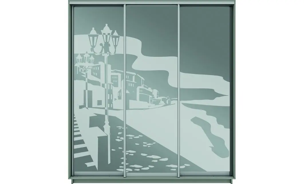 Dulap Oglinda Sablata 3 Usi CT760, L190 X H220 X A45