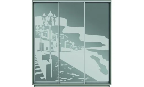 Dulap Oglinda Sablata 3 Usi CT760, L190 X H220 X A45