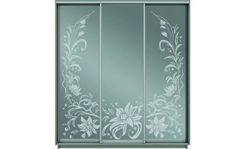 Dulap Oglinda Sablata 3 Usi CT762, L190 X H220 X A45