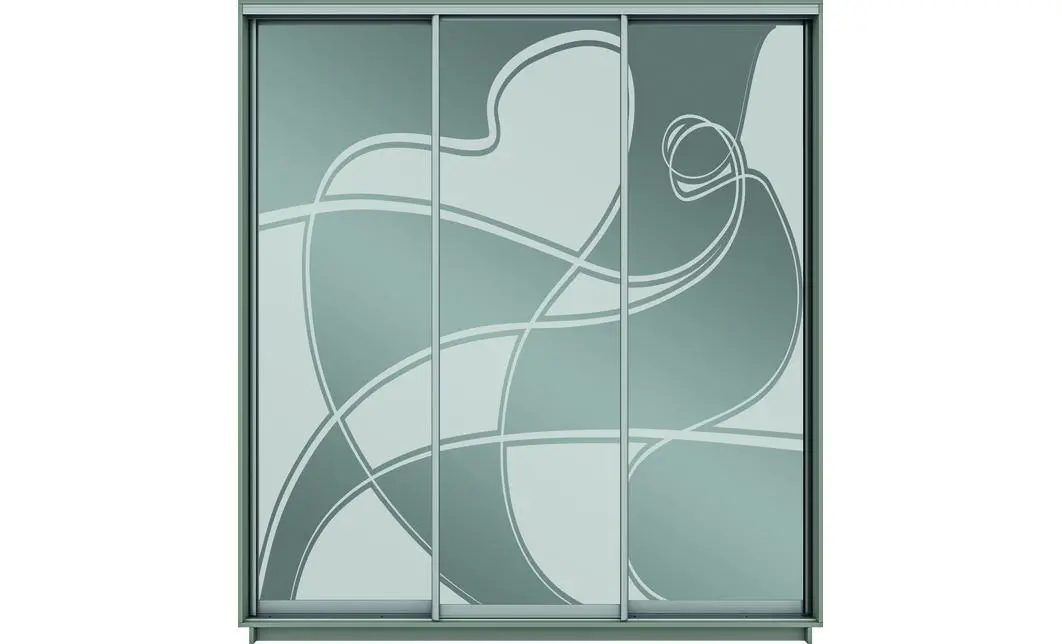 Dulap Oglinda Sablata 3 Usi CT764, L190 X H220 X A45