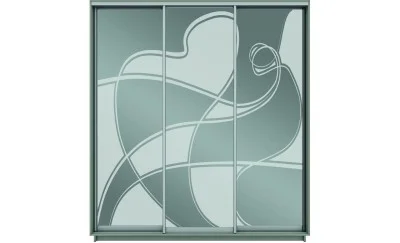 Dulap Oglinda Sablata 3 Usi CT764, L190 X H220 X A45