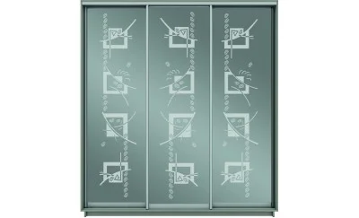 Dulap Oglinda Sablata 3 Usi CT765, L190 X H220 X A45