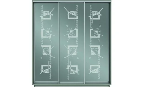 Dulap Oglinda Sablata 3 Usi CT765, L190 X H220 X A45