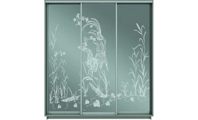 Dulap Oglinda Sablata 3 Usi СТ942, L190 X H220 X A45