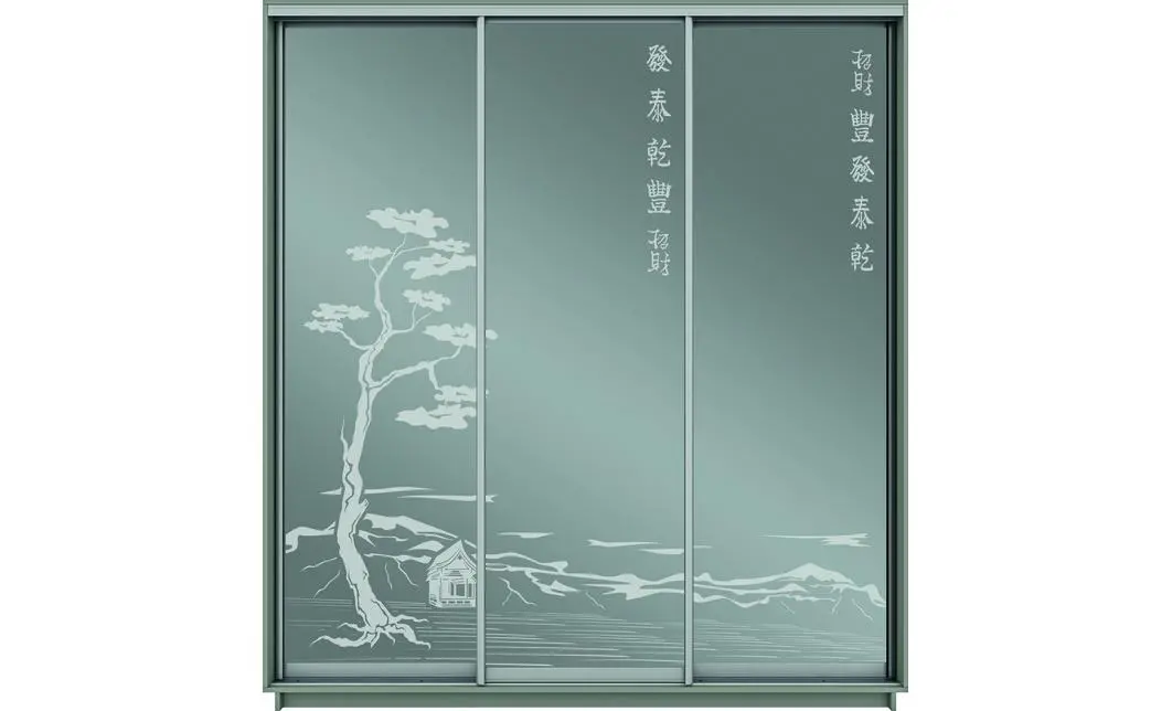 Dulap Oglinda Sablata 3 Usi СТ 960, L190 X H220 X A45