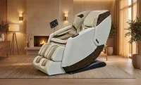 Fotoliu A101 SL Bej / Maro cu Funcție de Masaj
