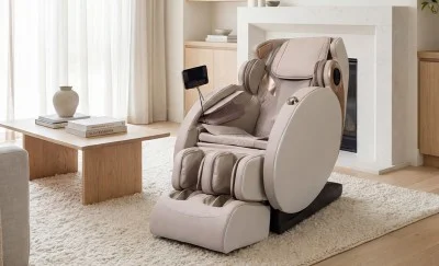 Fotoliu A086 Bej cu Funcție de Masaj