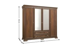 Dulap Kora 4 Uși KS3 Samoa King 