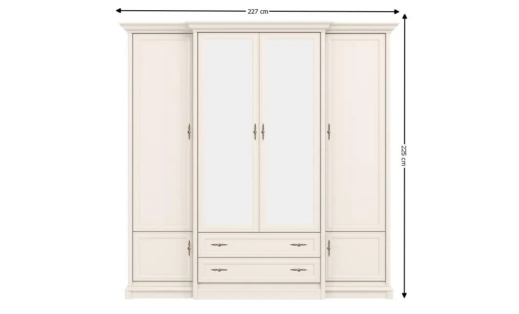 Dulap Sonata Cashmir 4D2S 1