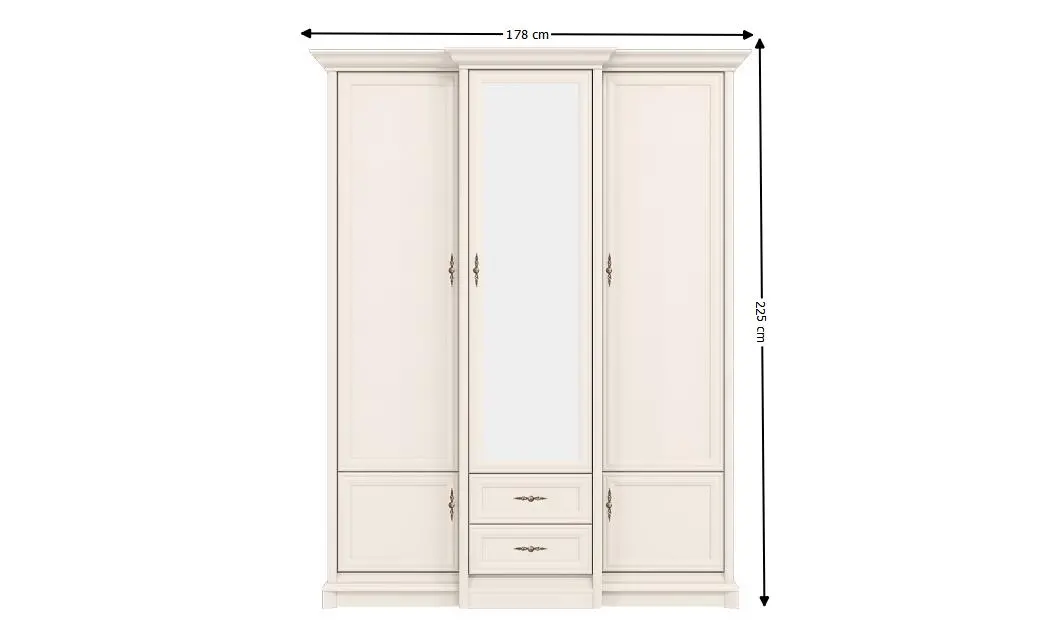 Dulap Sonata Cashmir 3D2S 1