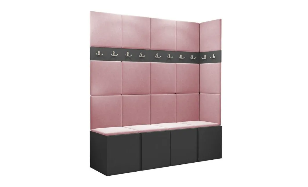 Cuier Hol Luca 12, Grafit/Roz - Manila 09 1