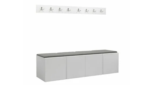 Cuier Hol Luca 14, Alb/Gri - Manila 16