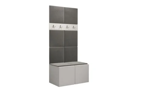 Cuier Hol Luca 10, Alb/Gri - Manila 16