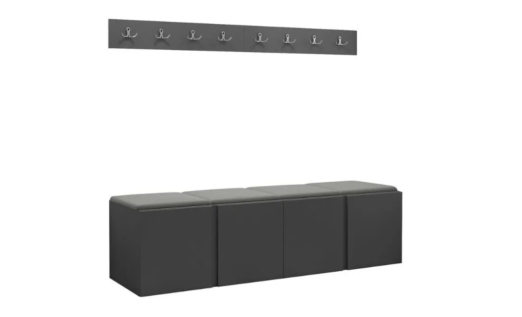 Cuier Hol Luca 14, Grafit/Gri - Manila 16 1