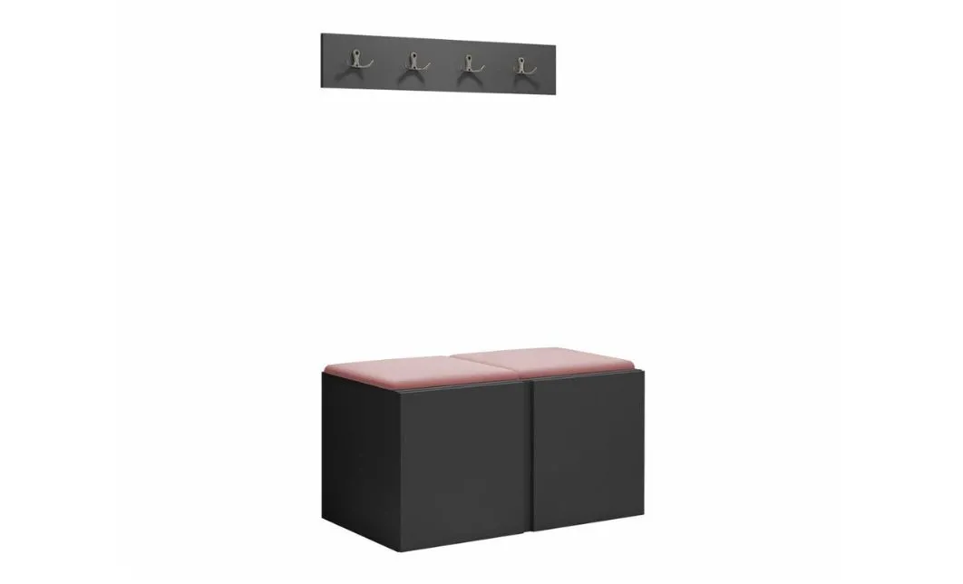 Cuier Hol Luca 15, Grafit/Roz - Manila 09 1