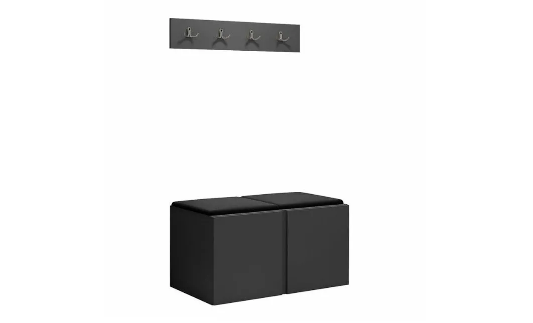 Cuier Hol Luca 15, Grafit/Negru - Manila 18 1