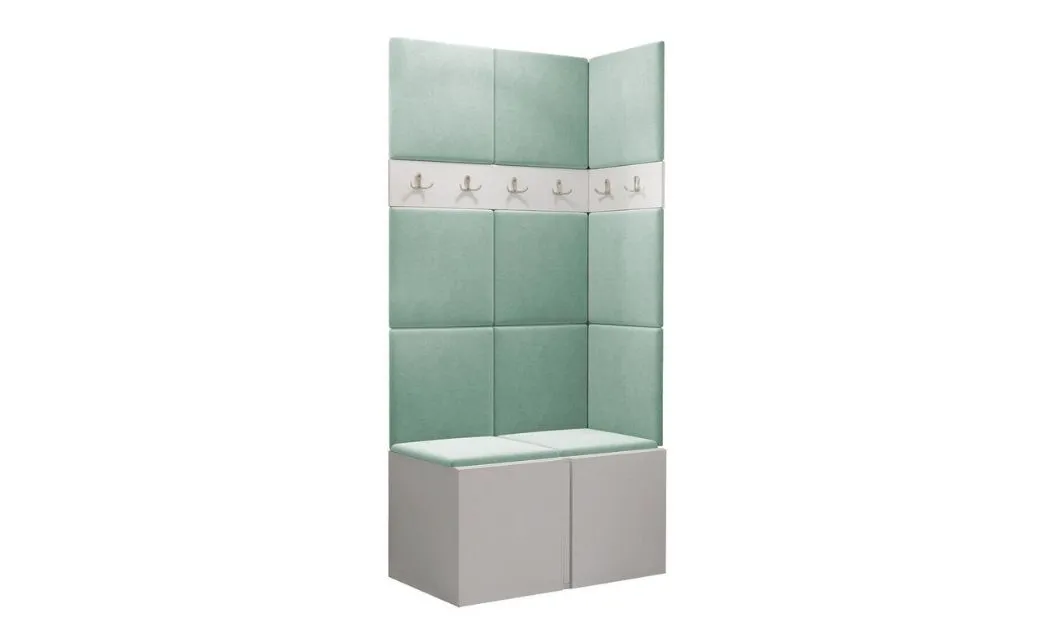 Cuier Hol Luca 9, Alb/Verde menta - Manila 11 1