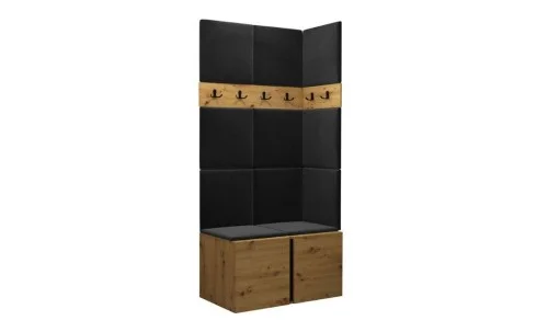 Cuier Hol Luca 9, Artisan/Negru - Manila 18