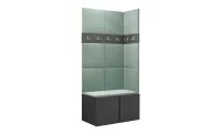 Cuier Hol Luca 9, Grafit/Verde menta - Manila 11 1