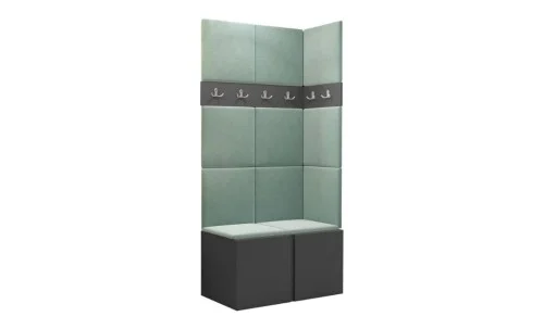 Cuier Hol Luca 9, Grafit/Verde menta - Manila 11