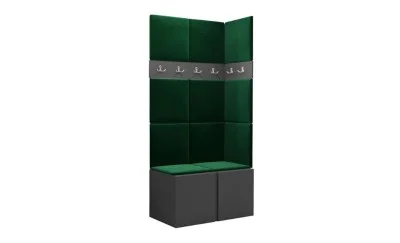 Cuier Hol Luca 9, Grafit/Verde - Manila 35