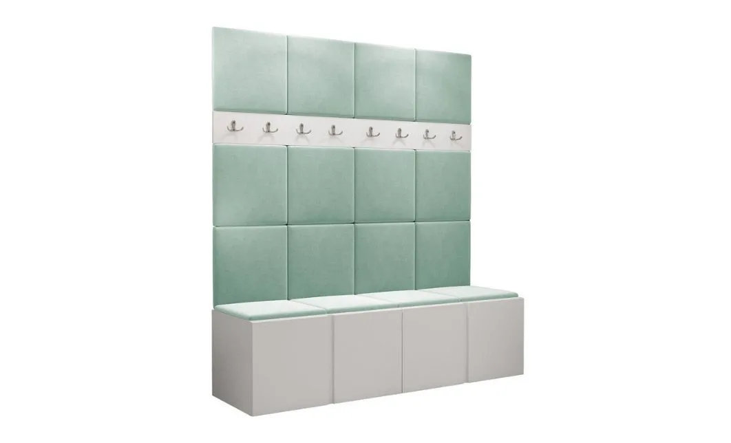 Cuier Hol Luca 13, Alb/Verde menta - Manila 11 1