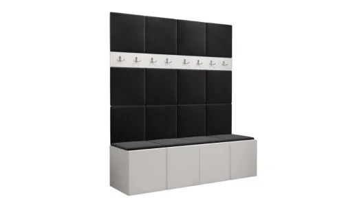 Cuier Hol Luca 13, Alb/Negru - Manila 18