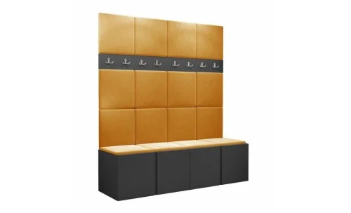 Cuier Hol Luca 13, Grafit/Galben - Manila 32