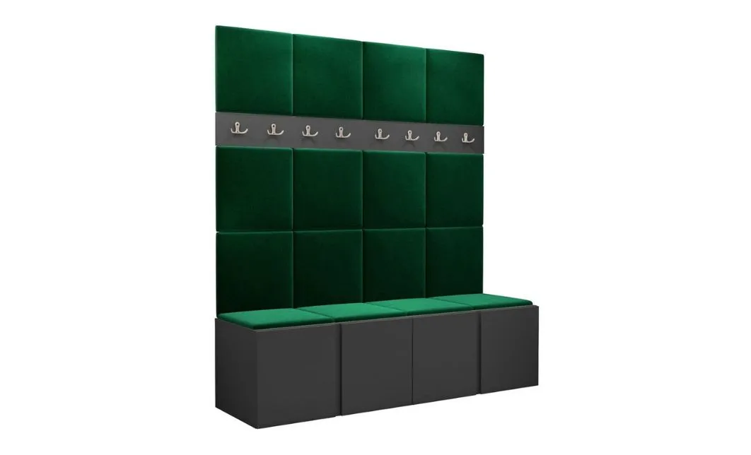 Cuier Hol Luca 13, Grafit/Verde - Manila 35 1