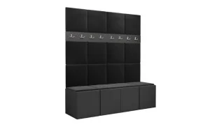 Cuier Hol Luca 13, Grafit/Negru - Manila 18