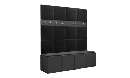 Cuier Hol Luca 13, Grafit/Negru - Manila 18