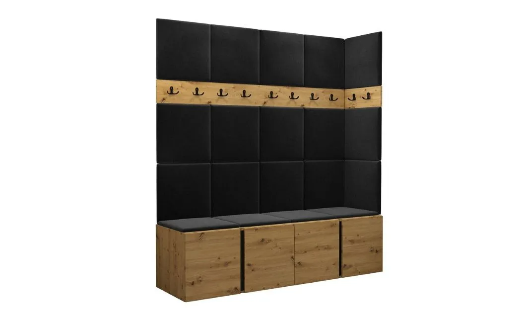 Cuier Hol Luca 12, Artisan/Negru - Manila 18 1