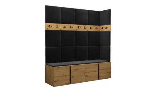 Cuier Hol Luca 12, Artisan/Negru - Manila 18