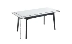 Masa Living Extensibila Alb KJT4711-1 