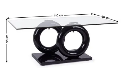 Masuta de cafea KJCT004 Black Masuta de cafea KJCT004 Black