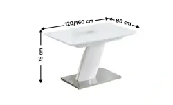 Masa Living Extensibila Alb KJT380 