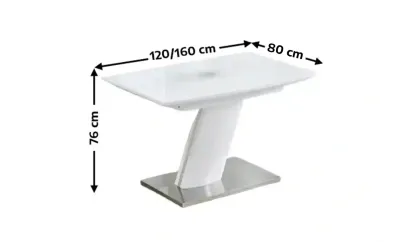 Masa Living Extensibila Alb KJT380 