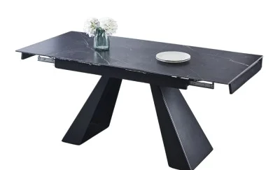 Set Masă Living Extensibilă KJT416 cu 4 Scaune F692 Gri