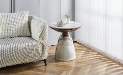 Masuta Cafea KJCT032 White Masuta Cafea KJCT032 White