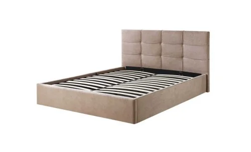 Pat Tapițat Siena cu Somieră Rabatabilă KJB6293, Bej 160x200 