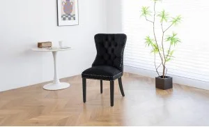 Scaun Living KJC005 Negru/Negru