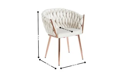 Scaun Living Tapitat KJC16 Bej