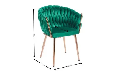 Scaun Living Tapitat KJC16 Verde