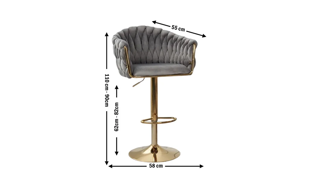 Scaun Bar KJC362 Gri 1