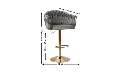 Scaun Bar KJC362 Gri