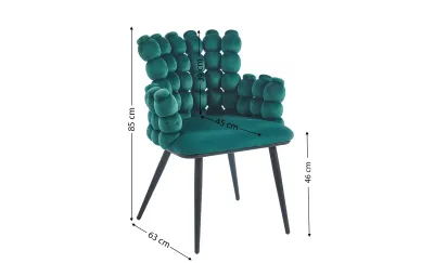 Scaun Living Tapitat KJC374 Verde