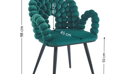 Scaun Living Tapitat KJC376 Verde