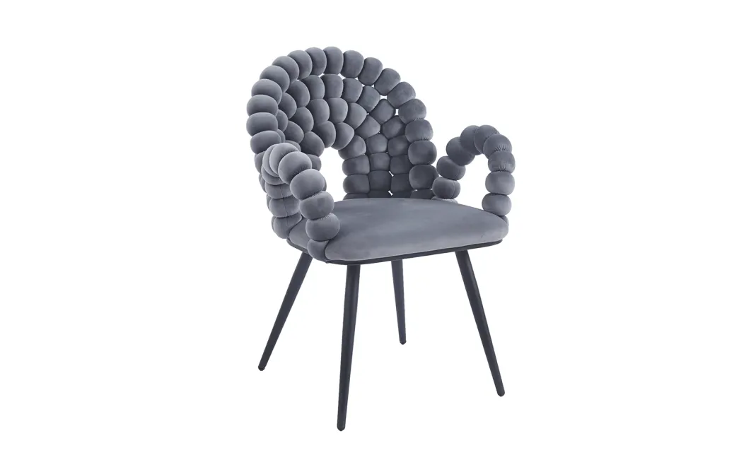 Scaun Living Tapitat KJC376 Gri 2