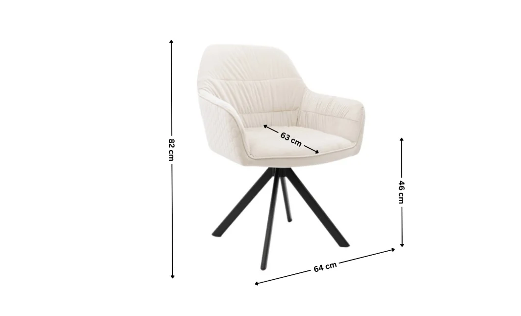 Scaun Living Tapitat KJC3846 Bej 1